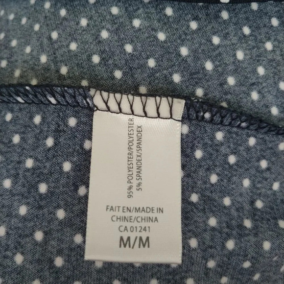 Simons Contemporaine Navy Polka Dot A-Line Skirt,  M - Picture 5 of 5